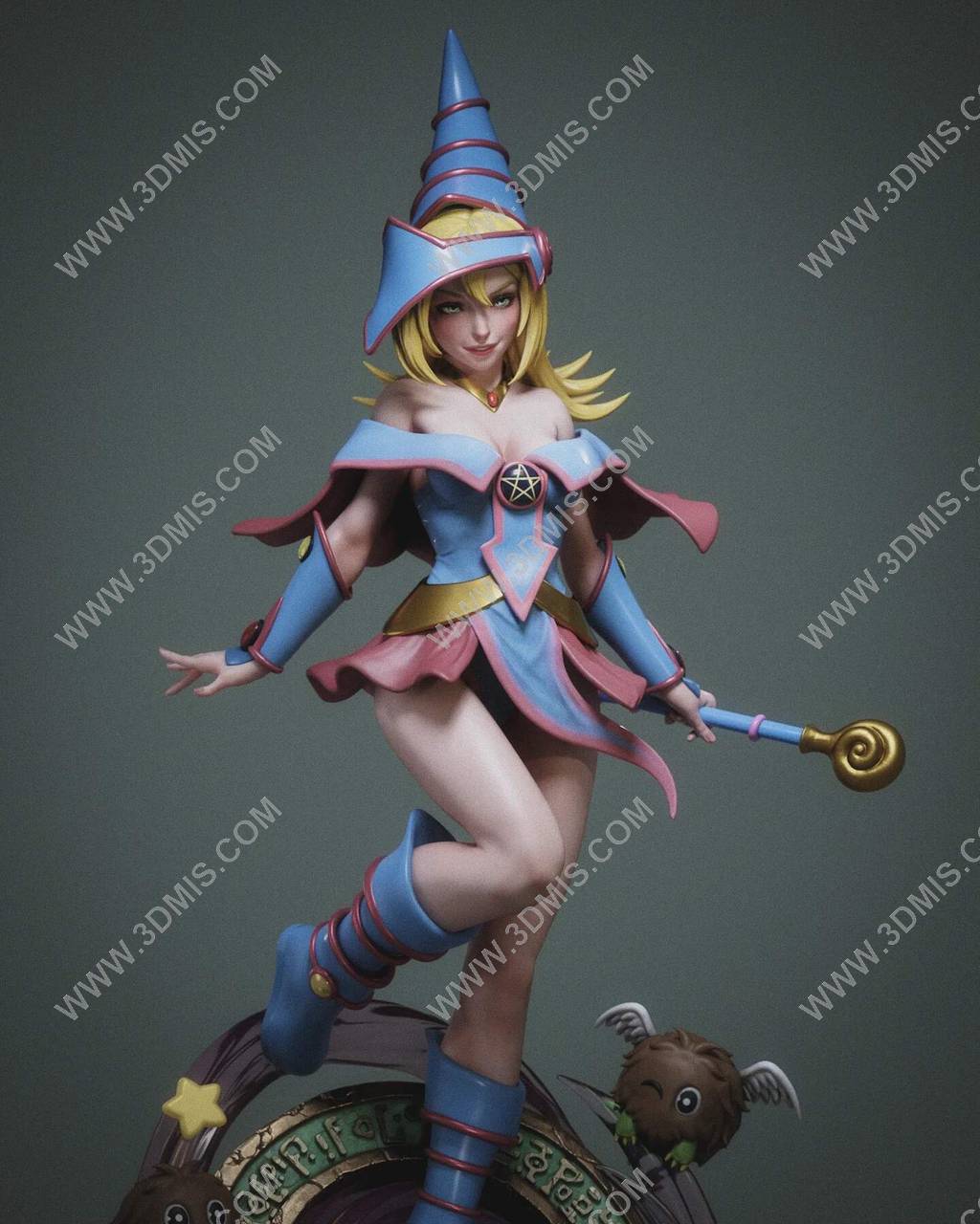 P站图纸印象馆 Abe3D 游戏王 黑魔导女孩 Abe3D 游戏王 黑魔导女孩