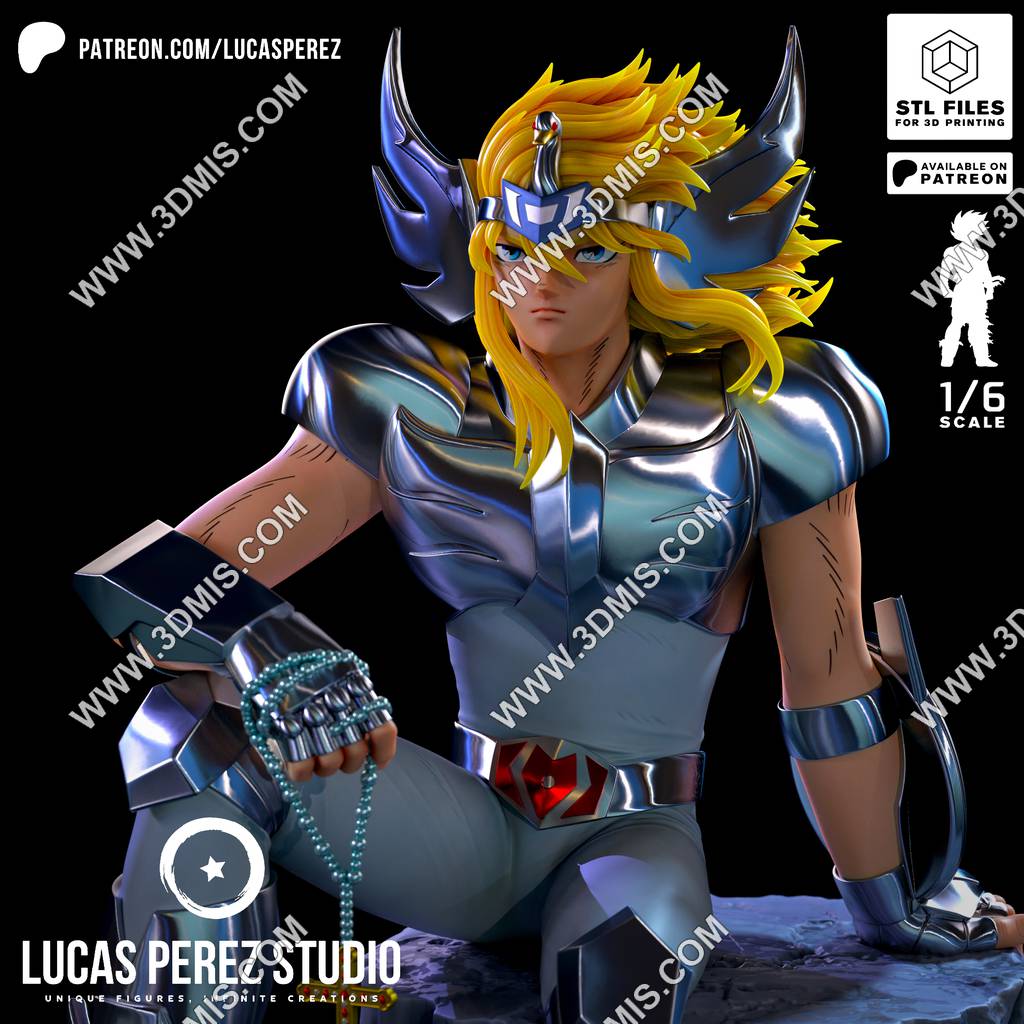 P站图纸印象馆 Lucas Perez 圣斗士星矢 冰河 Lucas Perez 圣斗士星矢 冰河