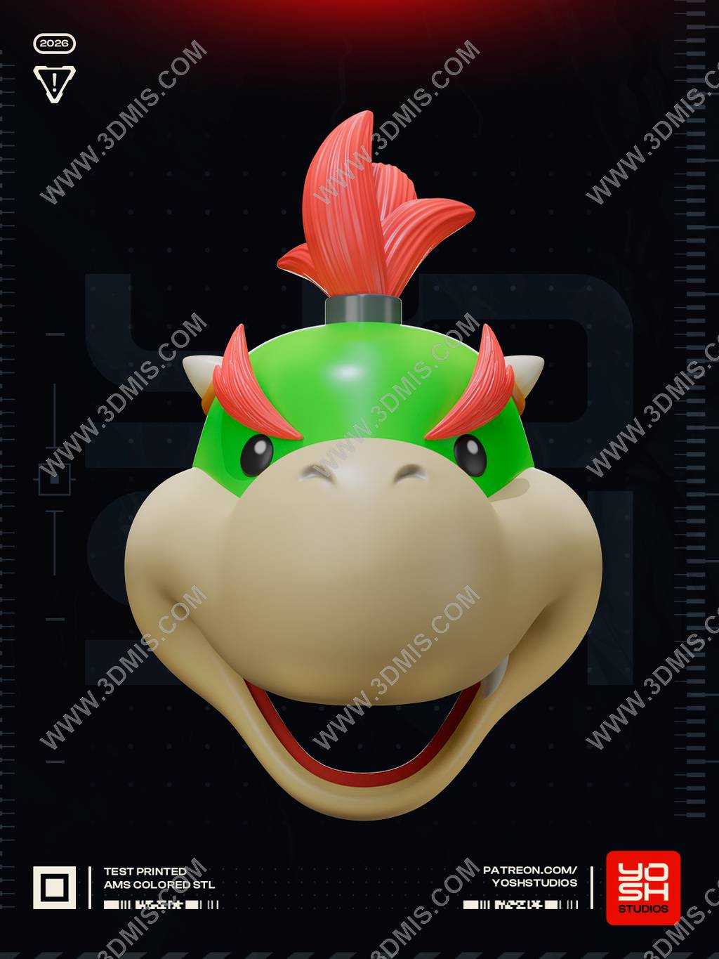 P站图纸印象馆 Yosh Studios 超级马里奥 库巴J Yosh Studios 超级马里奥 库巴J