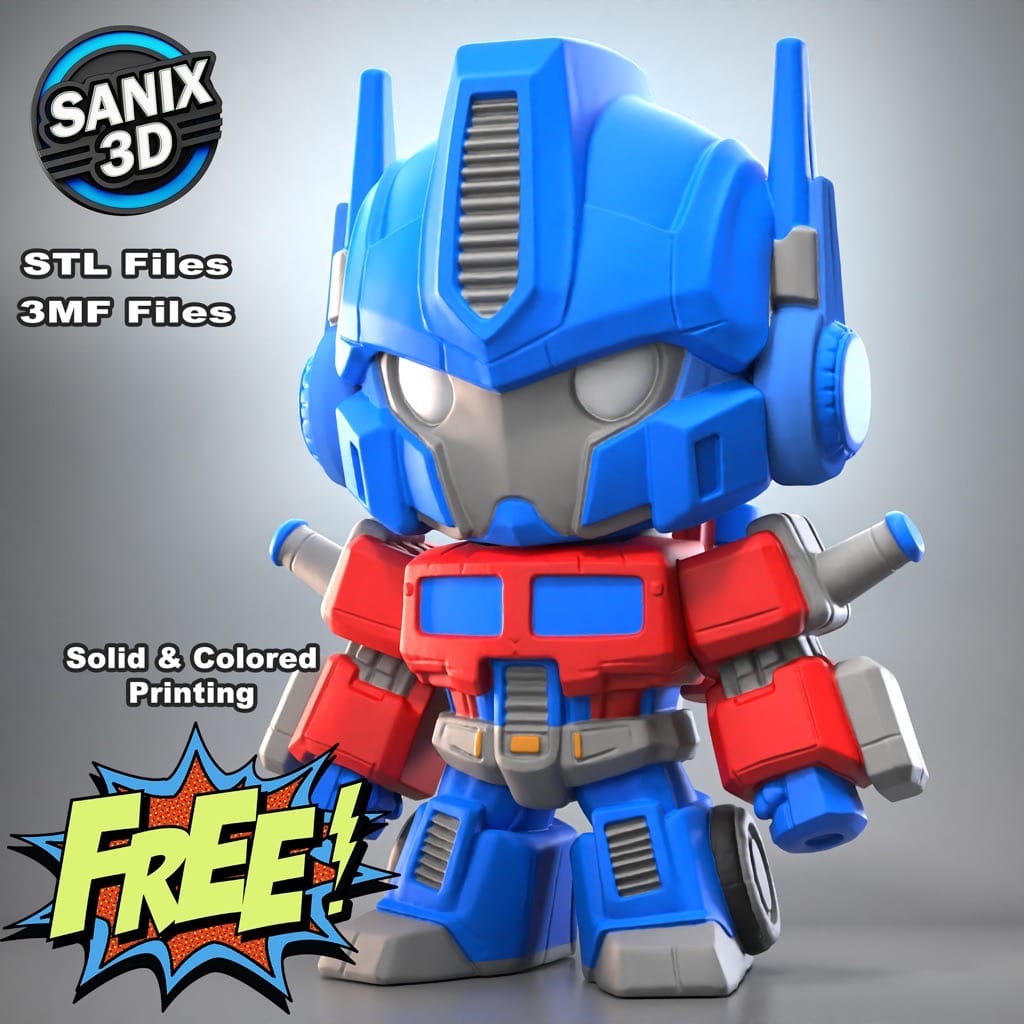 P站图纸印象馆 Sanix3d 变形金刚 擎天柱 Sanix3d 变形金刚 擎天柱