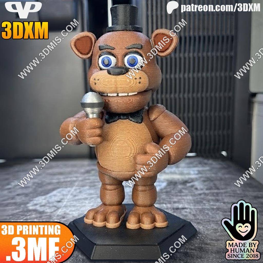 P站图纸印象馆 Chibi STL 玩具熊的五夜后宫 弗雷迪·法兹贝尔 Chibi STL 玩具熊的五夜后宫 弗雷迪·法兹贝尔