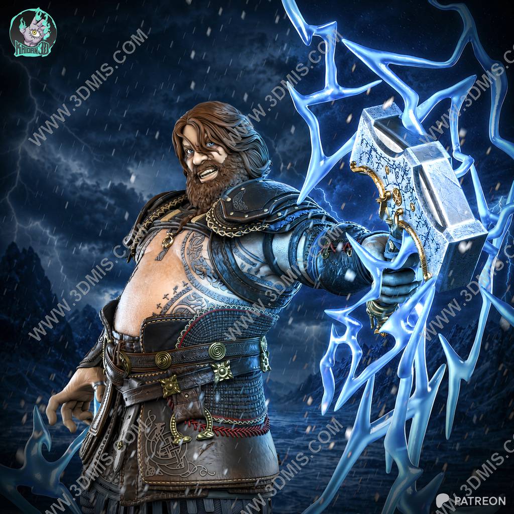 P站图纸印象馆 Kaidan 3D 战神 雷神托尔 Kaidan 3D 战神 雷神托尔