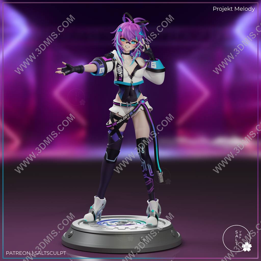P站图纸印象馆 SaltSculpt Factory 虚拟主播 Projekt Melody SaltSculpt Factory 虚拟主播 Projekt Melody