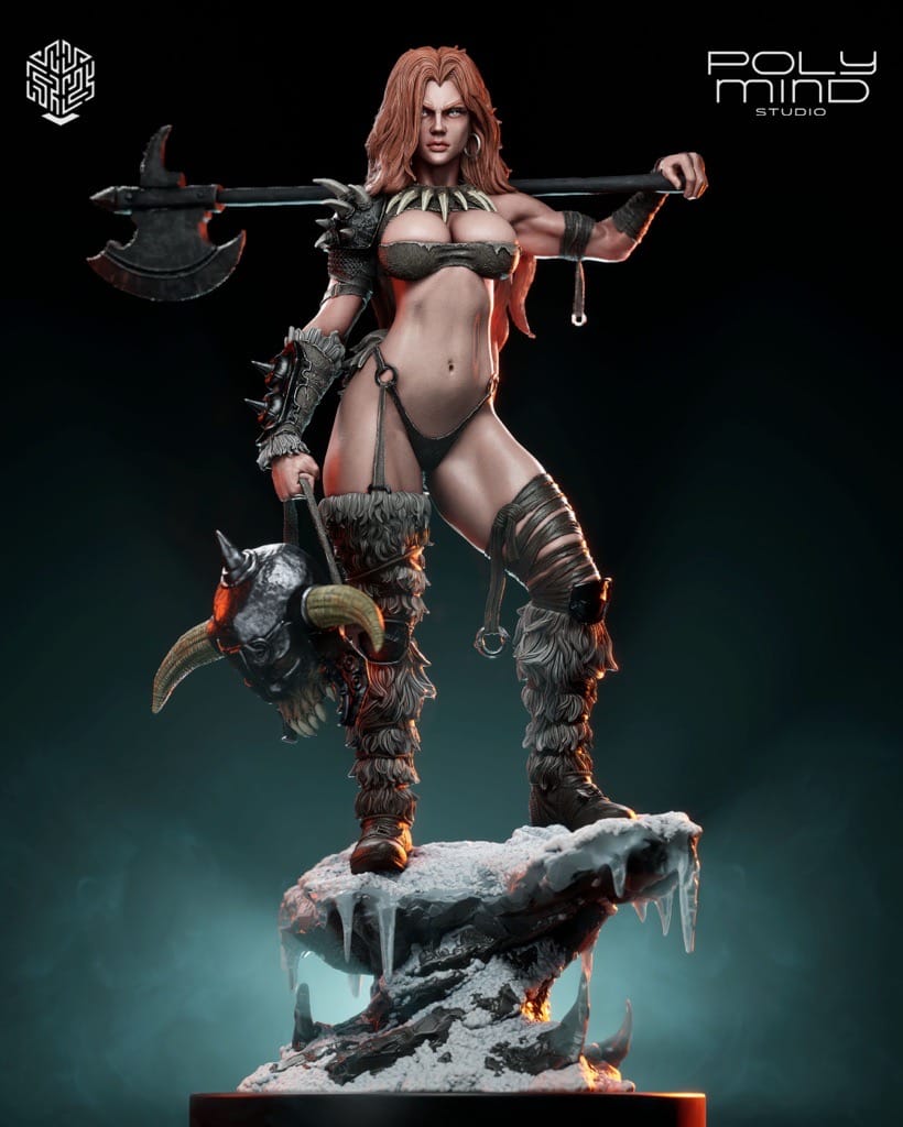 P站图纸印象馆 PolyMind Studio 红发索尼娅 PolyMind Studio 红发索尼娅