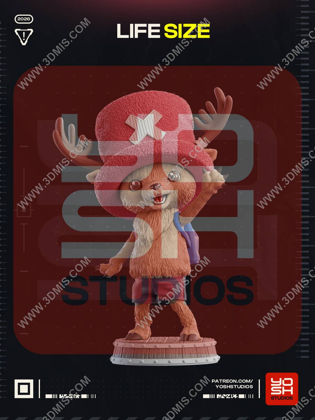P站图纸印象馆 Yosh Studios 海贼王 乔巴 Yosh Studios 海贼王 乔巴