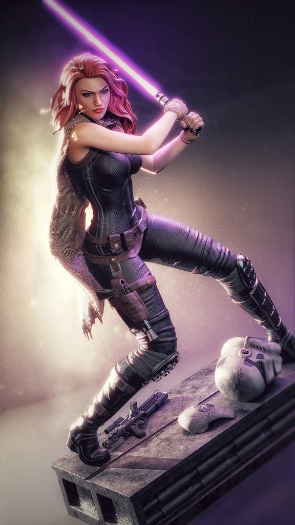 P站图纸印象馆 MCM3D 星球大战 玛拉·杰德·天行者 MCM3D 星球大战 玛拉·杰德·天行者