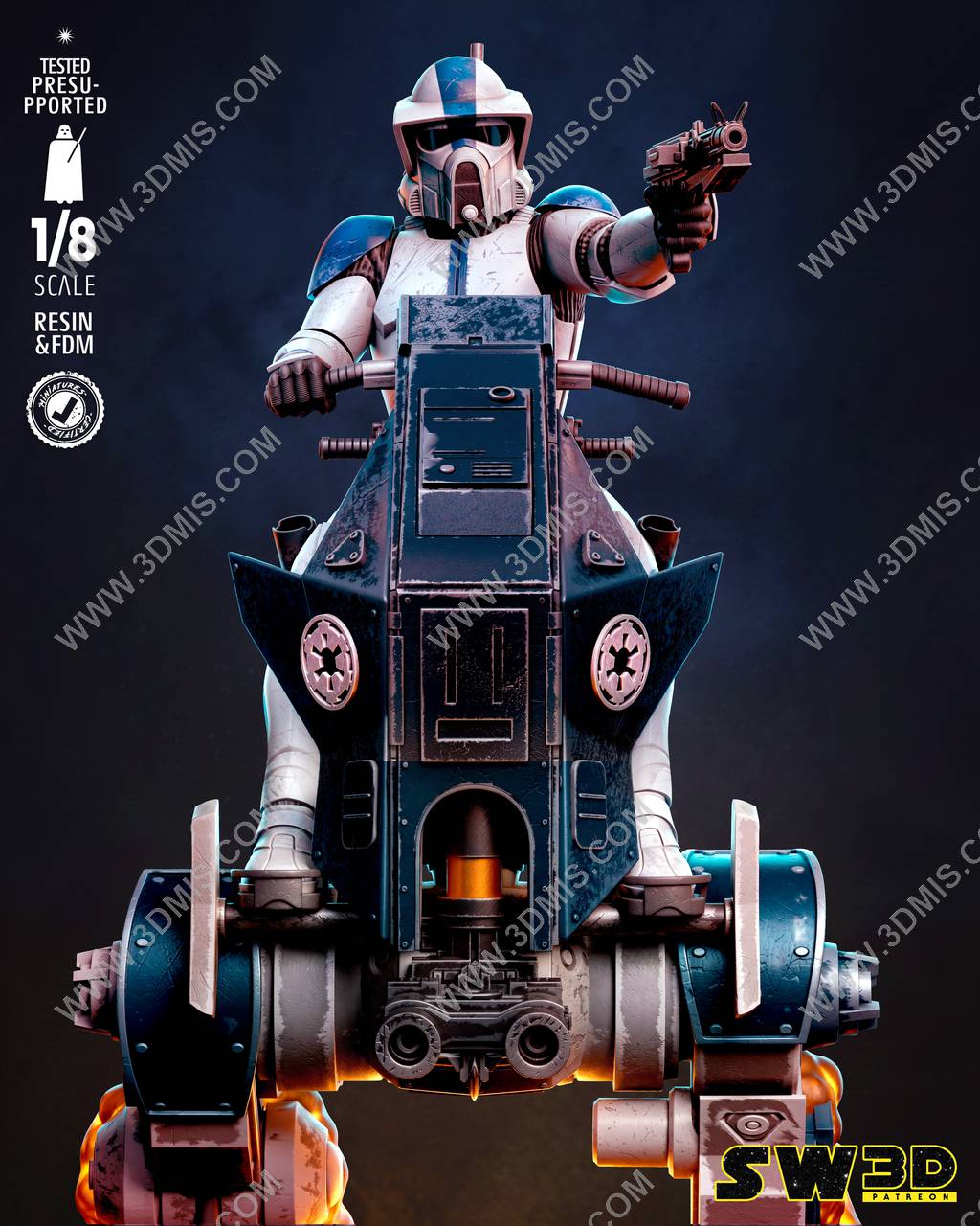 P站图纸印象馆 SW3D 星球大战 ARF 501军团 SW3D 星球大战 ARF 501军团