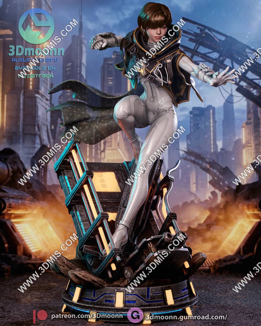 P站图纸印象馆 3DMoonn 星刃 伊薇 3DMoonn 星刃 伊薇