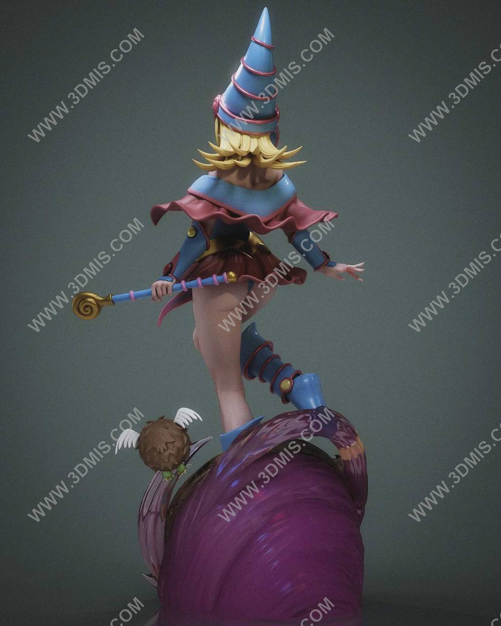 P站图纸印象馆 Abe3D 游戏王 黑魔导女孩 Abe3D 游戏王 黑魔导女孩