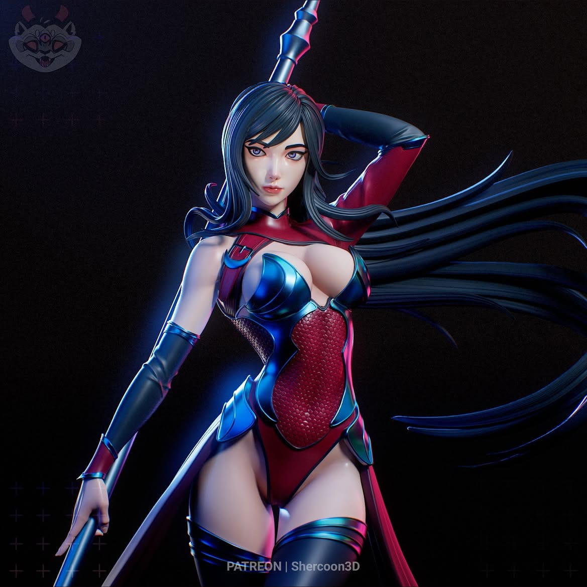 P站图纸印象馆 Shercoon3D 杀戮都市 下坪玲花 Shercoon3D 杀戮都市 下坪玲花