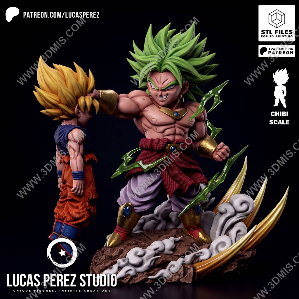 P站图纸印象馆 Lucas Perez 龙珠 布罗利VS悟空 Lucas Perez 龙珠 布罗利VS悟空