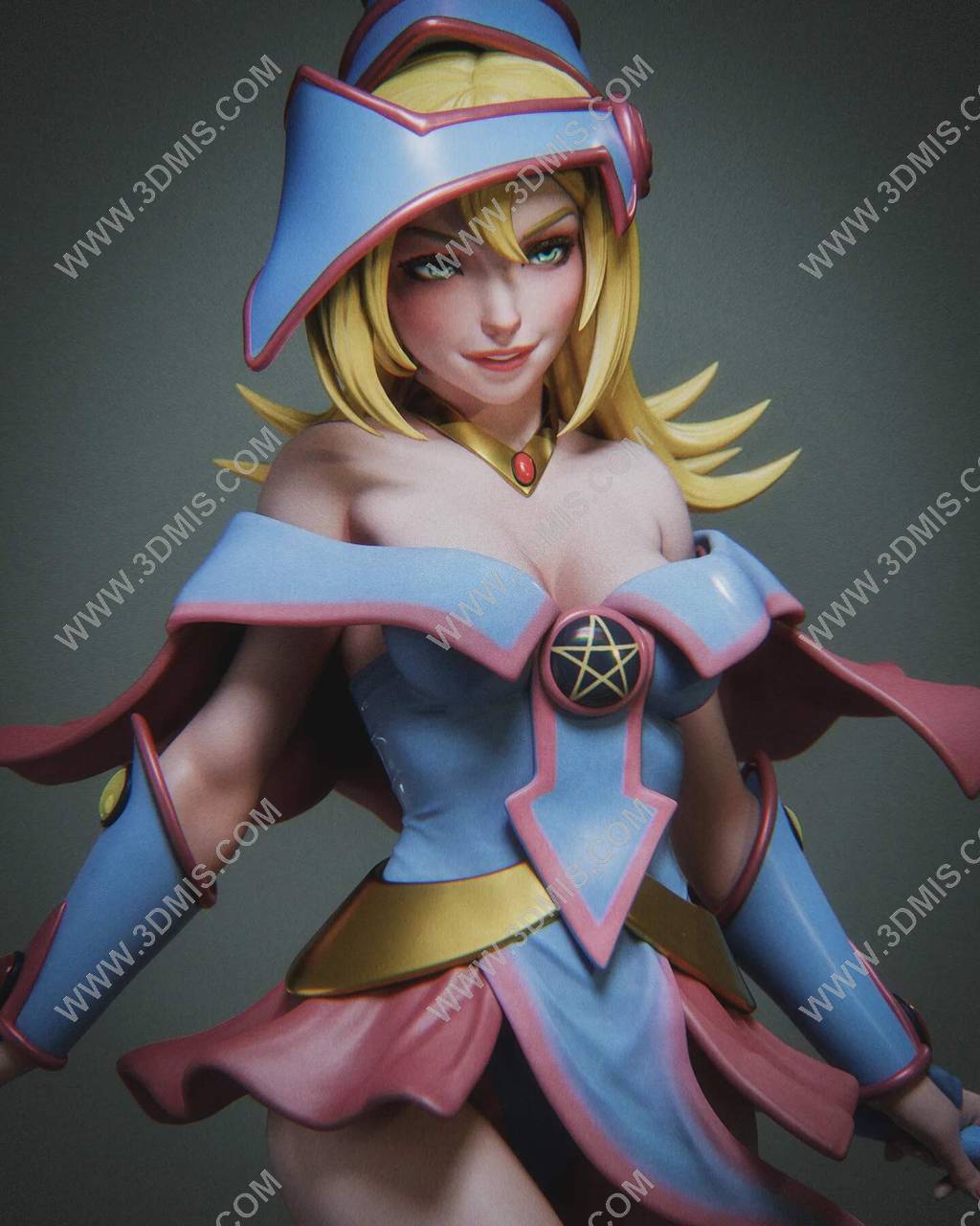 P站图纸印象馆 Abe3D 游戏王 黑魔导女孩 Abe3D 游戏王 黑魔导女孩