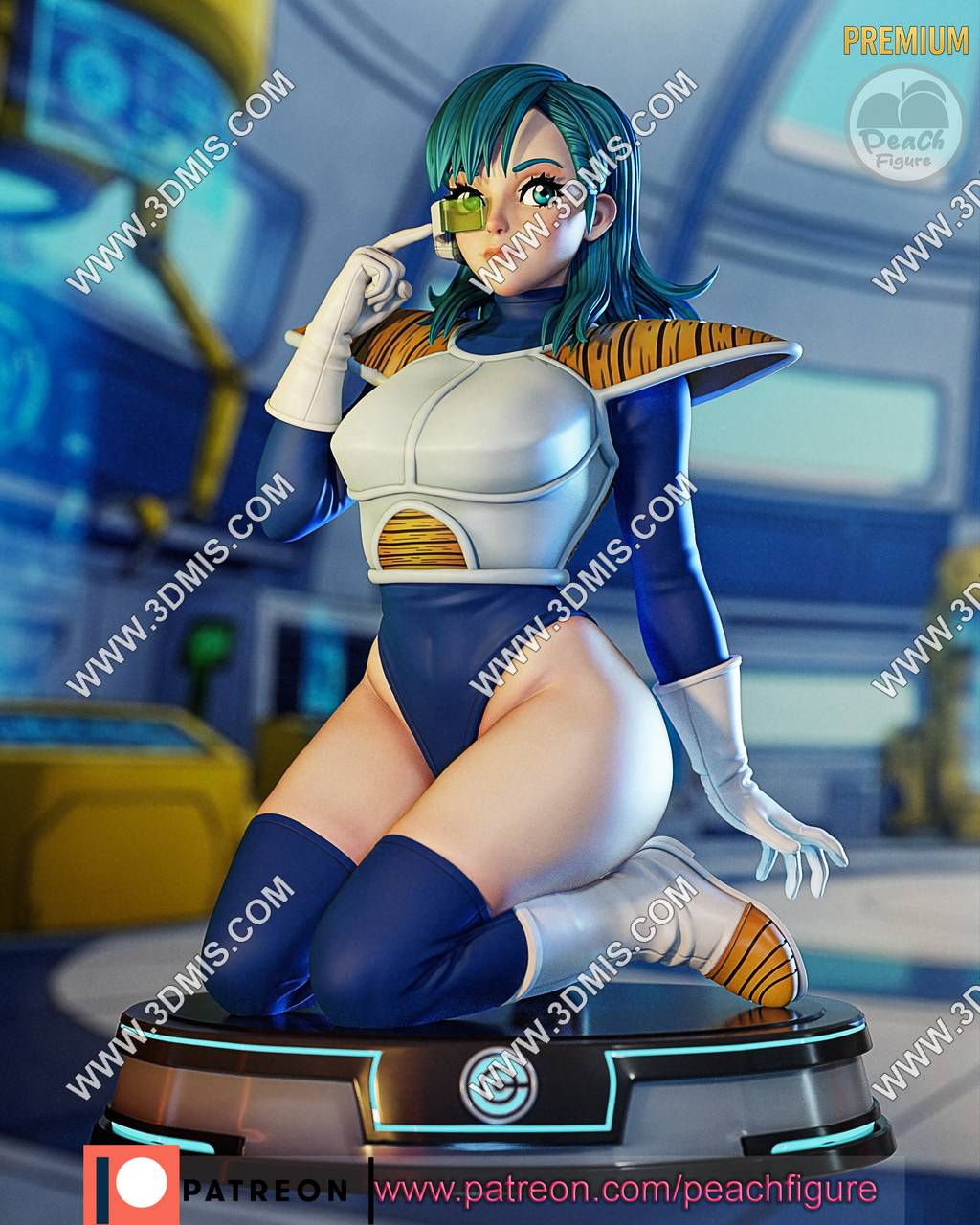 P站图纸印象馆 Peach Figure 龙珠 布尔玛 Peach Figure 龙珠 布尔玛