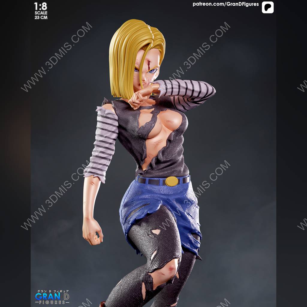 P站图纸印象馆 Gran D. Figures 龙珠 人造人18号 Gran D. Figures 龙珠 人造人18号