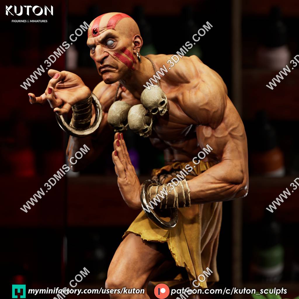 P站图纸印象馆 Kuton Figurines 街头霸王 达尔西姆 Kuton Figurines 街头霸王 达尔西姆