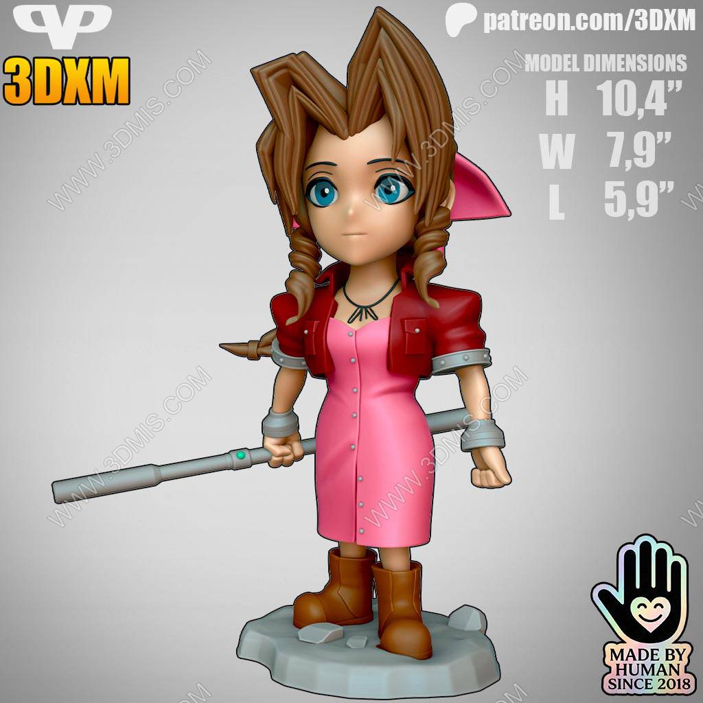 P站图纸印象馆 Chibi STL 最终幻想 爱丽丝·盖恩斯巴勒 Chibi STL 最终幻想 爱丽丝·盖恩斯巴勒