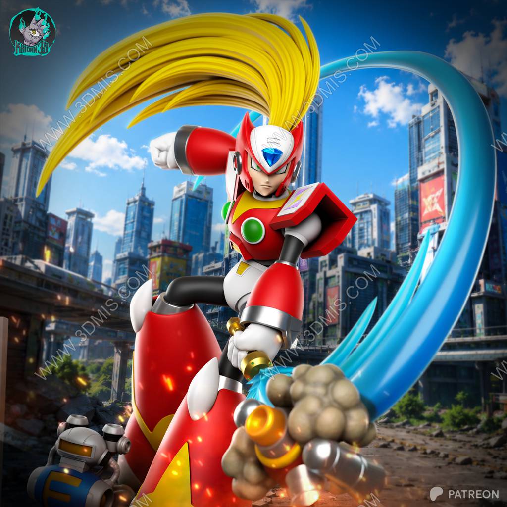 P站图纸印象馆 Kaidan 3D 洛克人 杰洛 Kaidan 3D 洛克人 杰洛