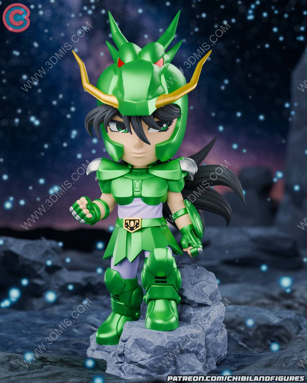 P站图纸印象馆 Chibi Land Figures 圣斗士星矢 紫龙 Chibi Land Figures 圣斗士星矢 紫龙