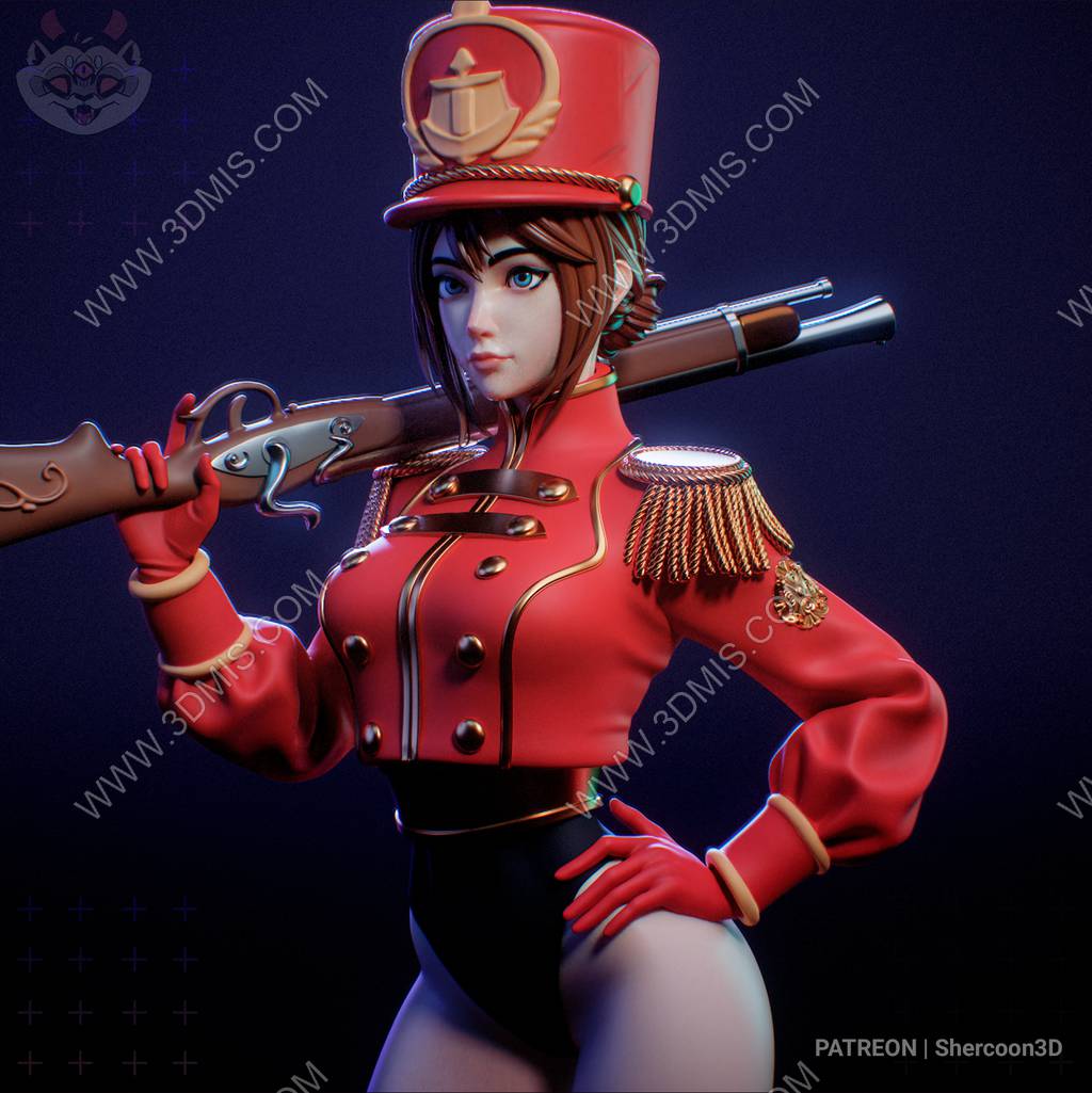 P站图纸印象馆 SherCoon 3D 坚定的锡兵 科莱特·马尔什 SherCoon 3D 坚定的锡兵 科莱特·马尔什