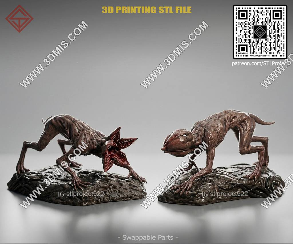 P站图纸印象馆 STL Project 怪奇物语 魔狗 STL Project 怪奇物语 魔狗