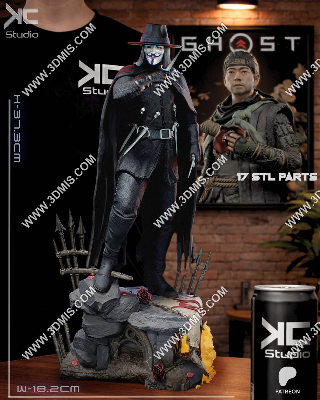 P站图纸印象馆 KcStudio DC漫画 V字仇杀队 V KcStudio DC漫画 V字仇杀队 V