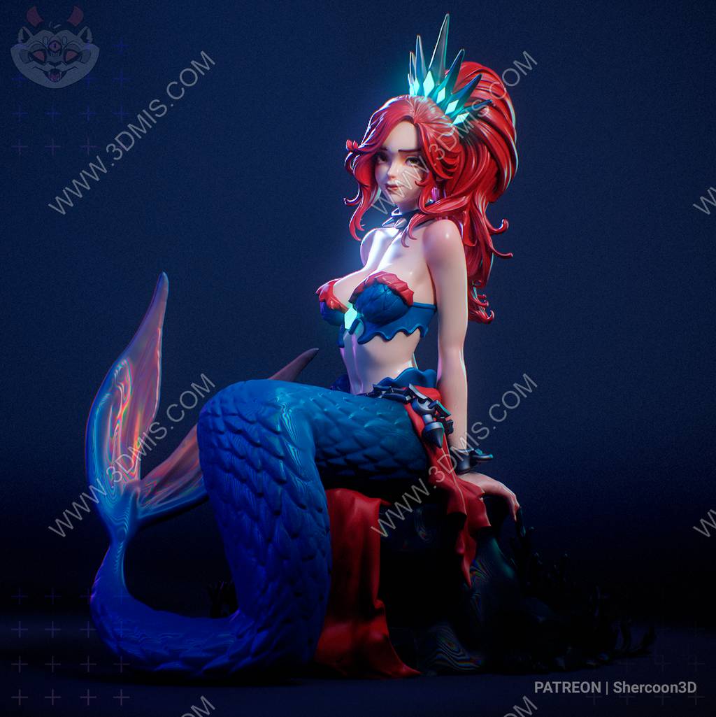P站图纸印象馆 SherCoon 3D 美人鱼 SherCoon 3D 美人鱼