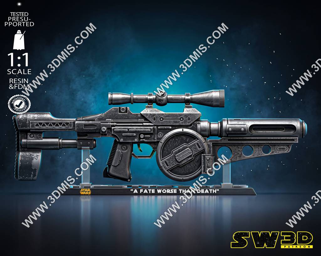P站图纸印象馆 SW3D 星球大战 Westar M-5 爆能步枪 SW3D 星球大战 Westar M-5 爆能步枪