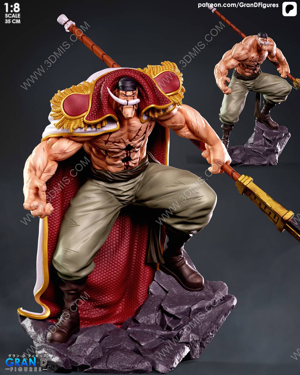 P站图纸印象馆 Gran D. Figures 海贼王 白胡子 Gran D. Figures 海贼王 白胡子