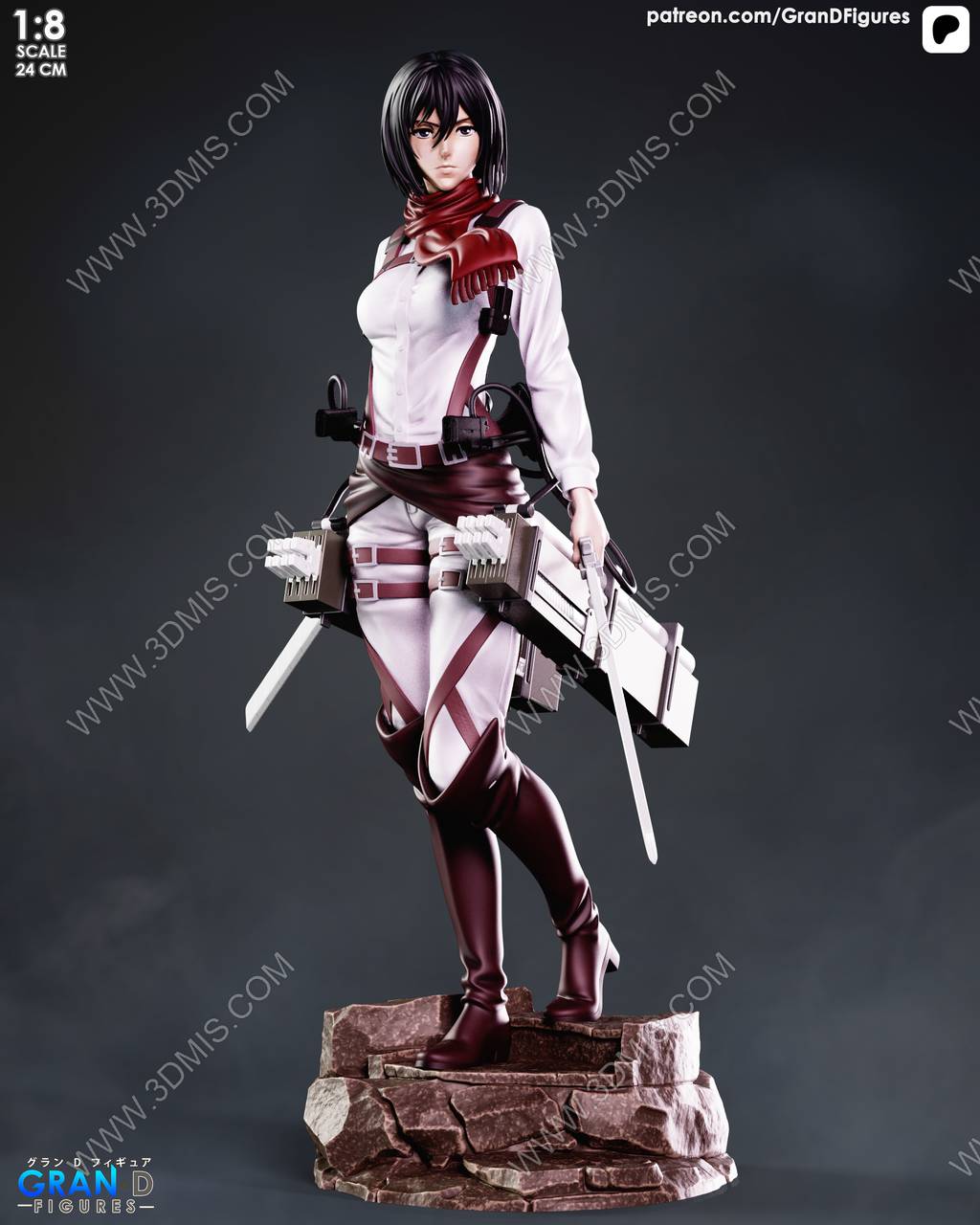 P站图纸印象馆 Gran D. Figures 进击的巨人 三笠·阿克曼 Gran D. Figures 进击的巨人 三笠·阿克曼