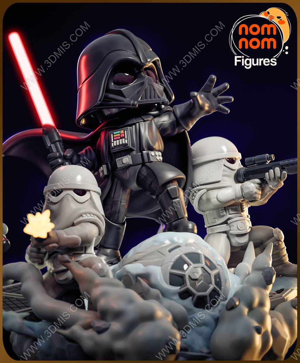 P站图纸印象馆 Nomnom Figures 星球大战 达斯·维达 Nomnom Figures 星球大战 达斯·维达