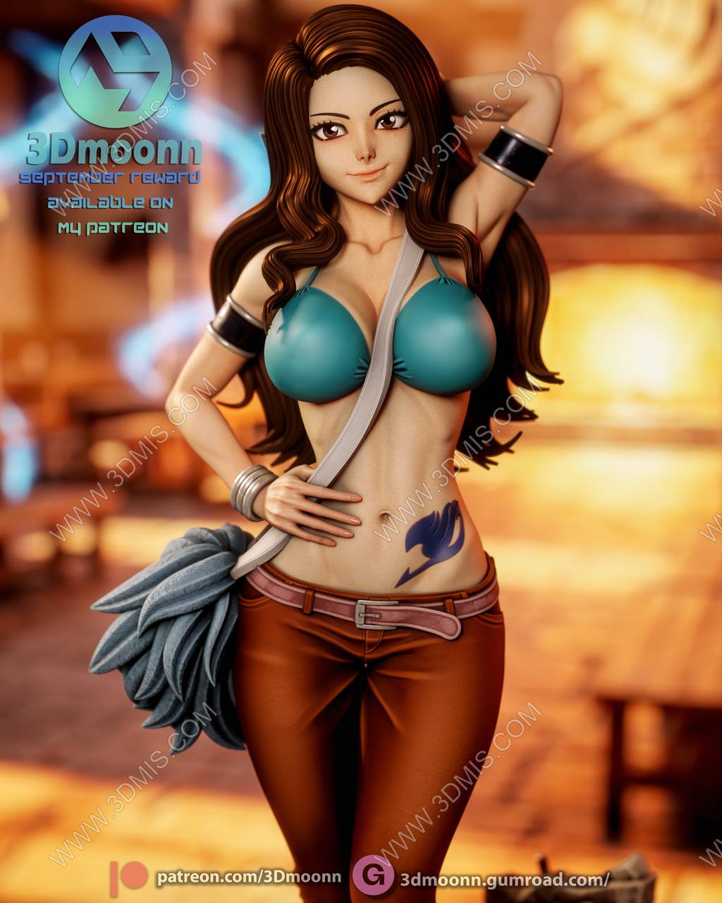P站图纸印象馆 3Dmoonn 妖精的尾巴 卡娜·阿尔贝罗纳 3Dmoonn 妖精的尾巴 卡娜·阿尔贝罗纳