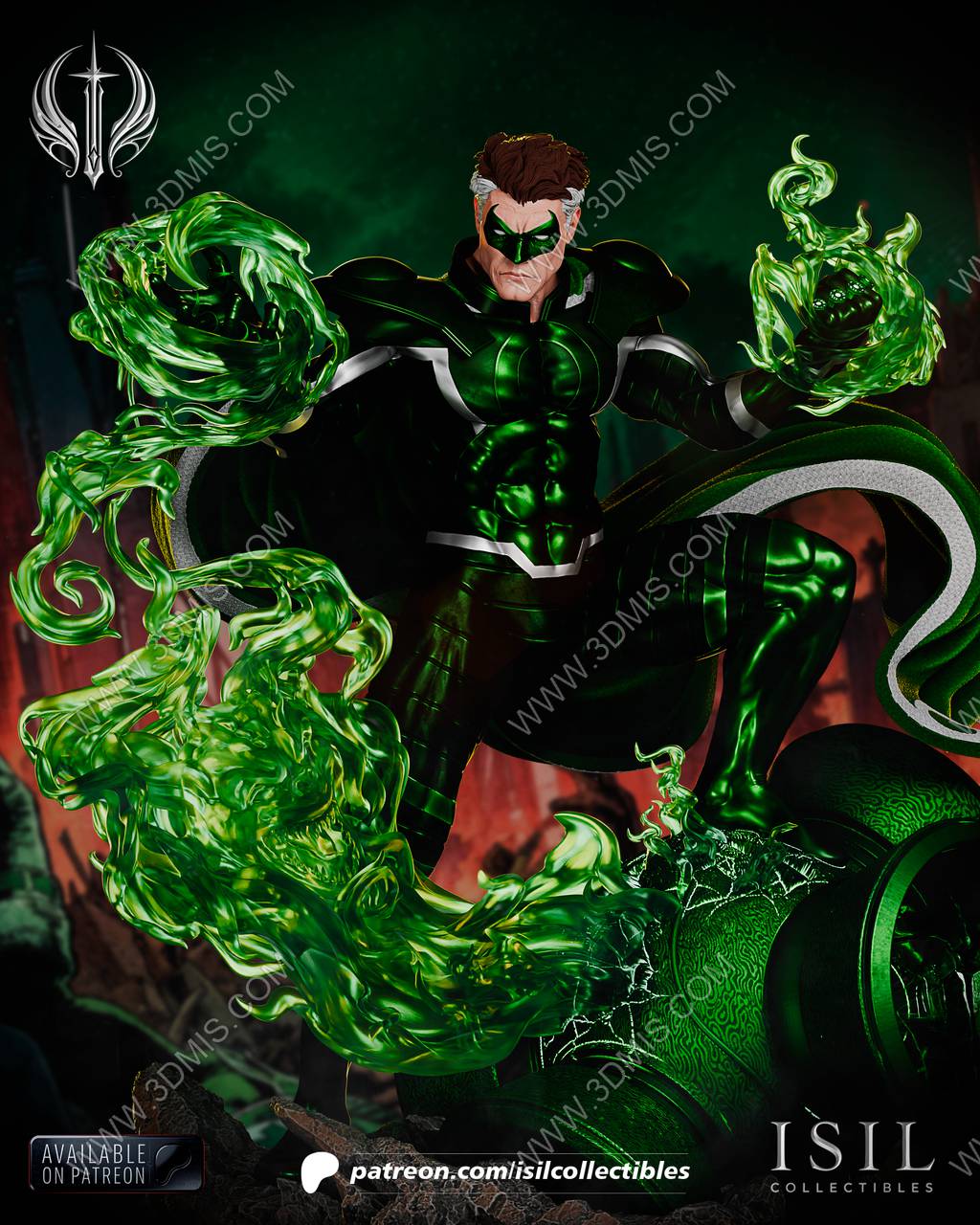 P站图纸印象馆 Isil Collectibles DC漫画 哈尔·乔丹 Isil Collectibles DC漫画 哈尔·乔丹