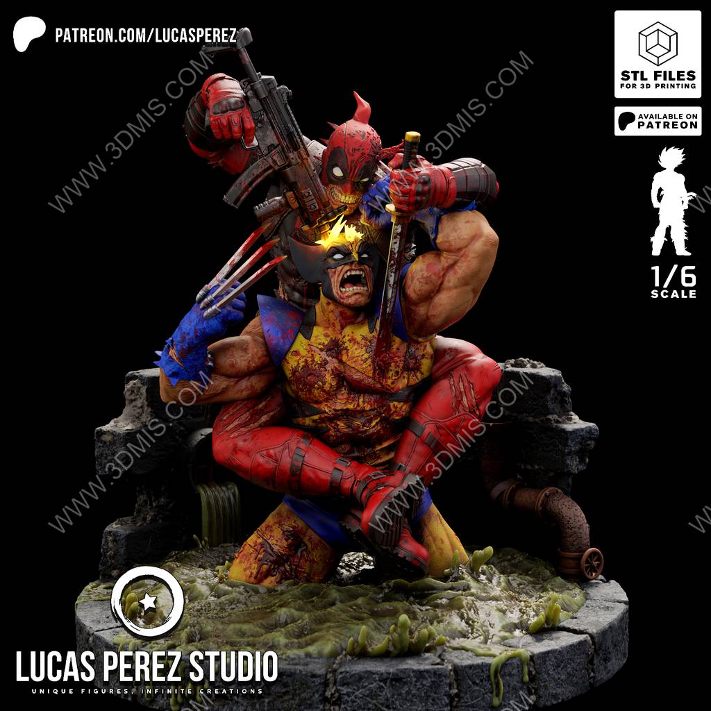 P站图纸印象馆 Lucas Perez 漫威 死侍与金刚狼 Lucas Perez 漫威 死侍与金刚狼