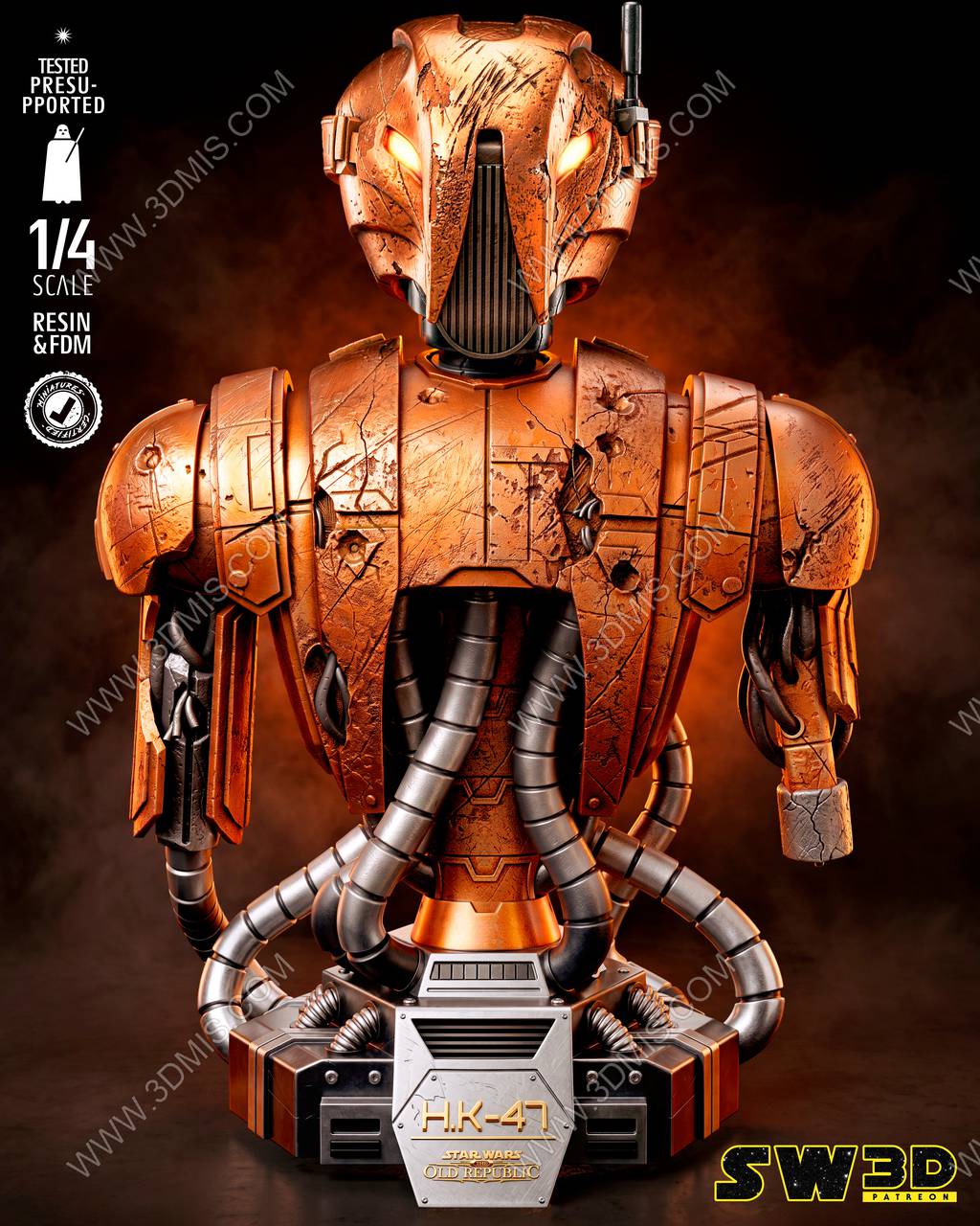 P站图纸印象馆 SW3D 星球大战 暗杀机器人 HK-47 SW3D 星球大战 暗杀机器人 HK-47