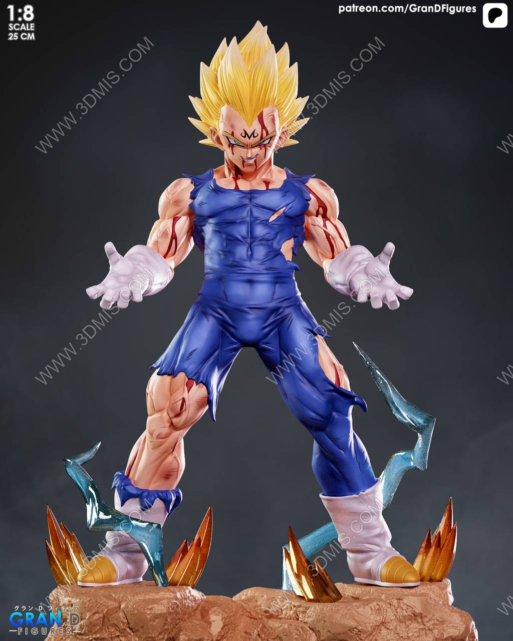 P站图纸印象馆 Gran D. Figures 龙珠 贝吉塔 Gran D. Figures 龙珠 贝吉塔