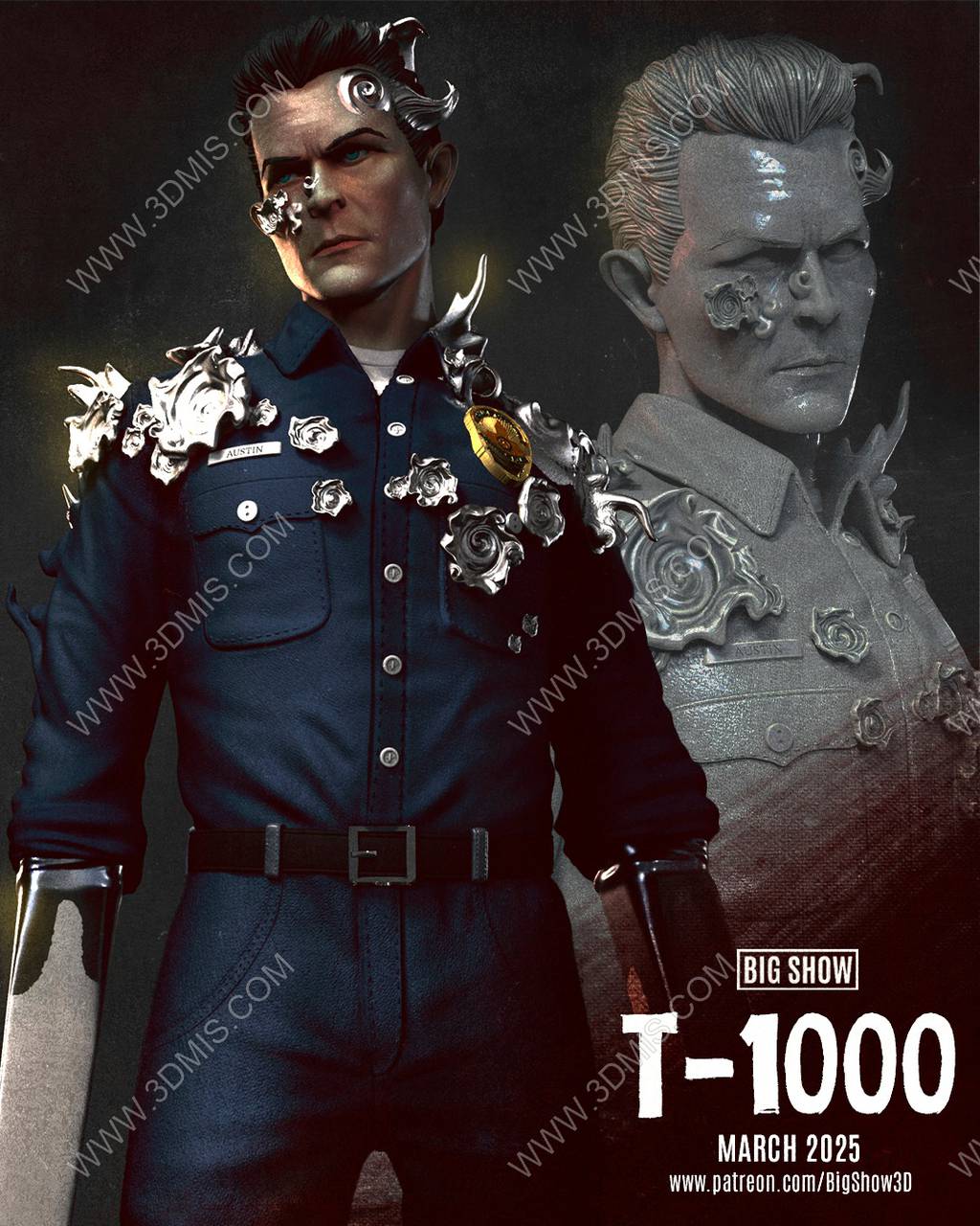 P站图纸印象馆 Big Show 终结者 T1000 Big Show 终结者 T1000