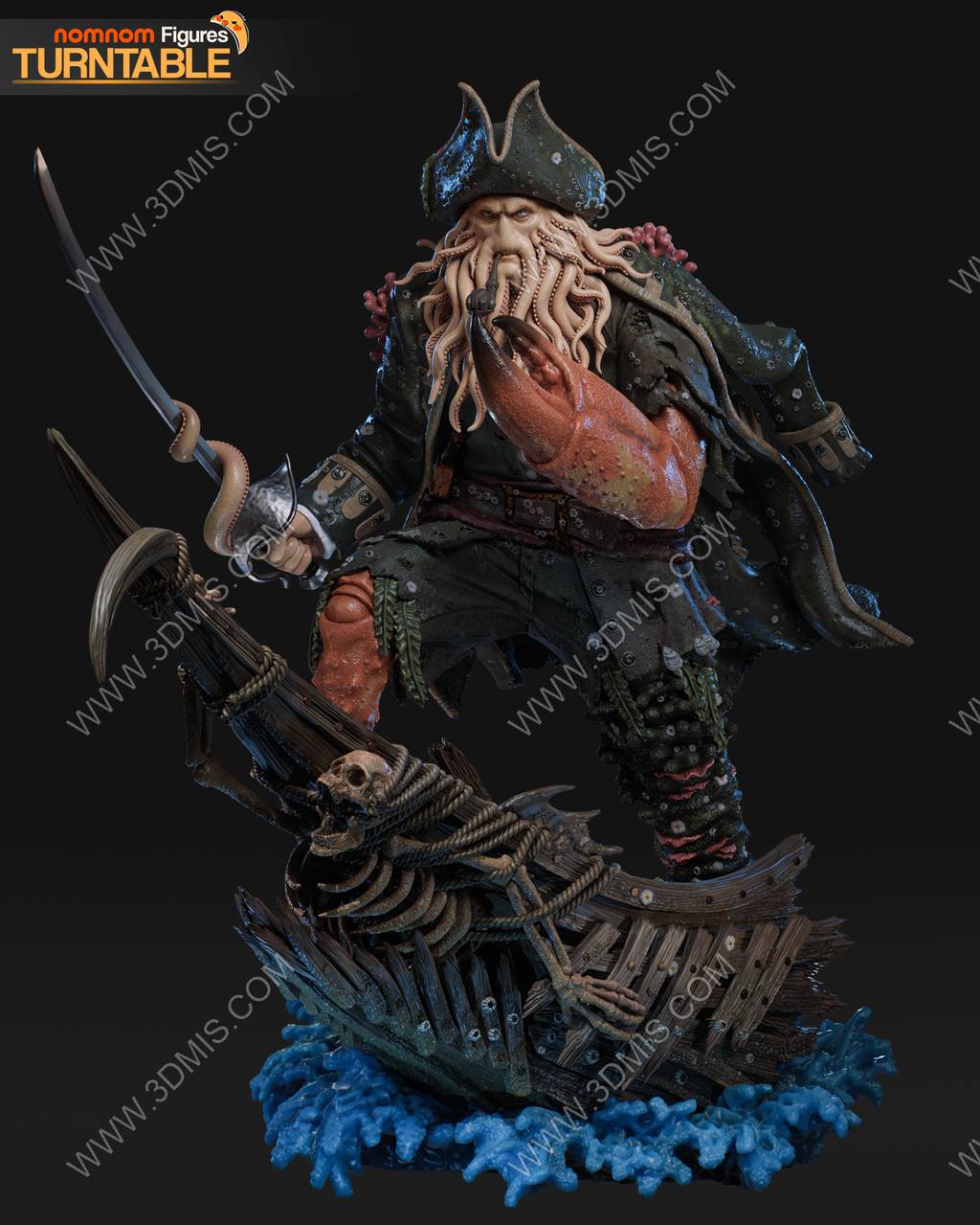 P站图纸印象馆 Nomnom Figures 加勒比海盗 戴维·琼斯 Nomnom Figures 加勒比海盗 戴维·琼斯