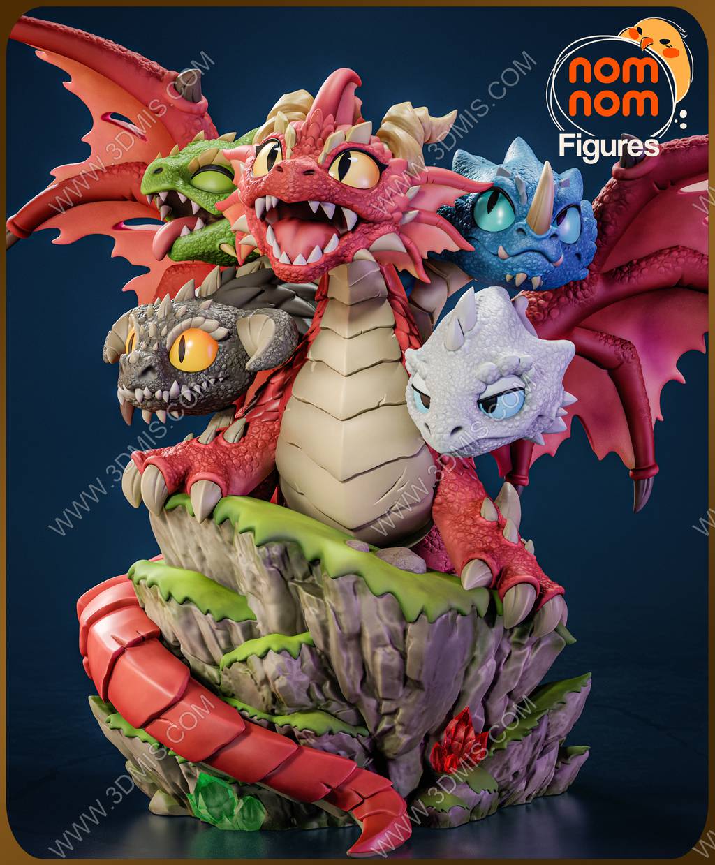 P站图纸印象馆 Nomnom Figures 龙与地下城 提亚马特 Nomnom Figures 龙与地下城 提亚马特