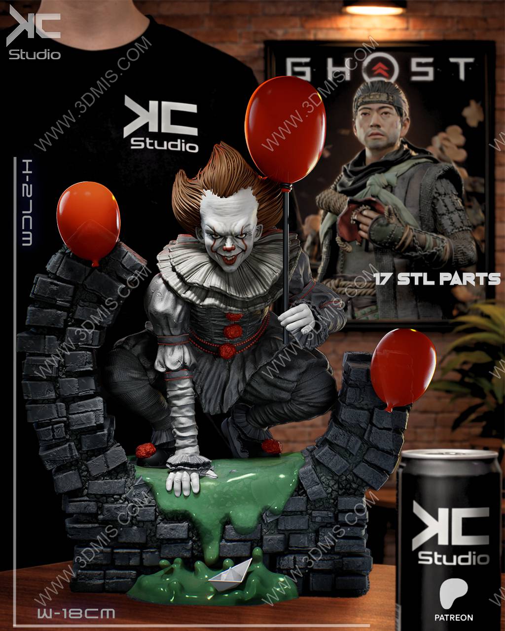 P站图纸印象馆 KcStudio 小丑回魂 潘尼怀斯 KcStudio 小丑回魂 潘尼怀斯