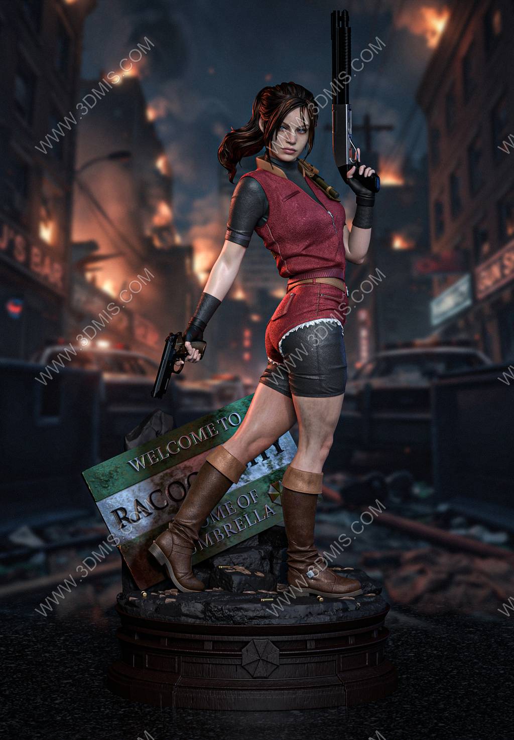 P站图纸印象馆 Ca 3d Studios 生化危机 克莱尔·雷德菲尔德 Ca 3d Studios 生化危机 克莱尔·雷德菲尔德