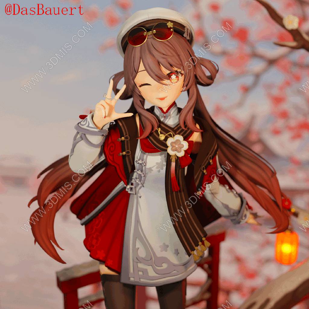 P站图纸印象馆 原神 胡桃 原神 胡桃