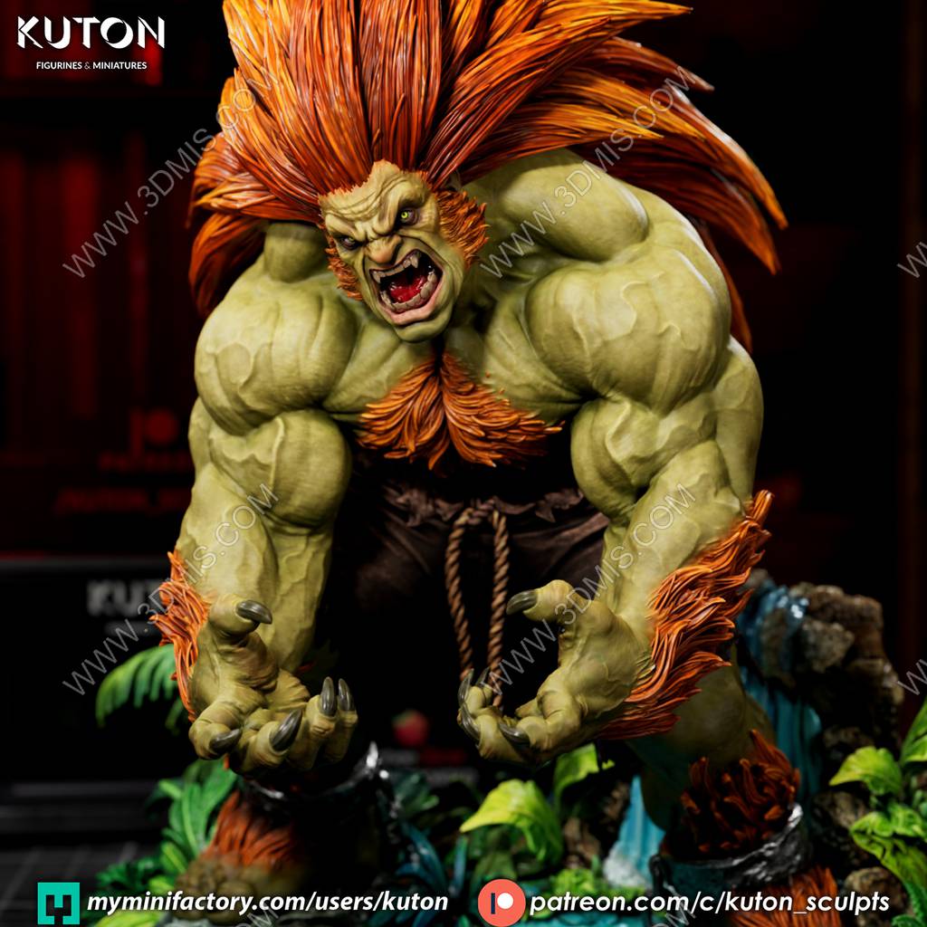 P站图纸印象馆 kuton 街头霸王 布兰卡 kuton 街头霸王 布兰卡