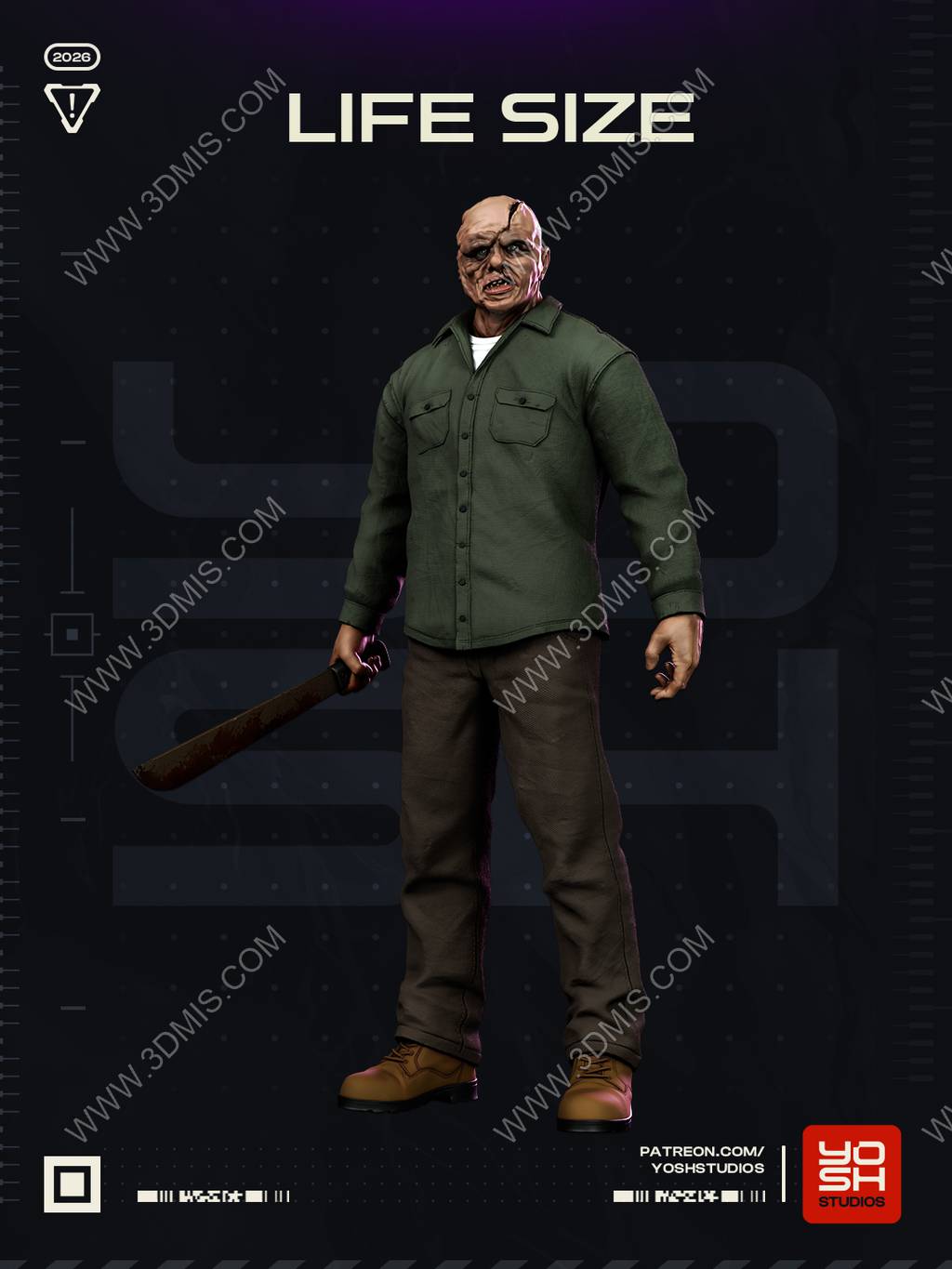 P站图纸印象馆 Yosh Studios 十三号星期五 杰森·沃尔希斯 Yosh Studios 十三号星期五 杰森·沃尔希斯
